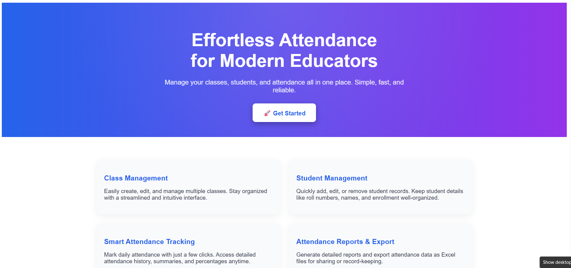 Attendance Manager - Track & Manage Attendance
